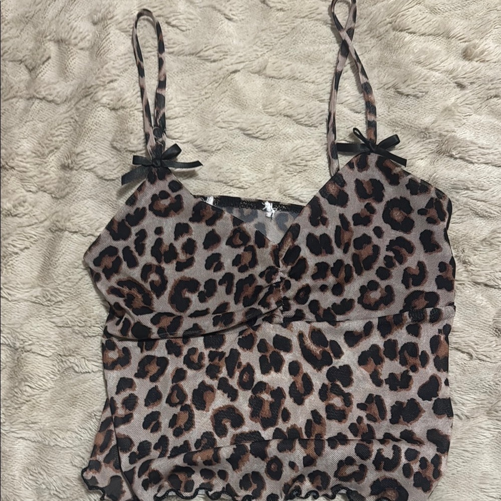 Cheetah print shirt